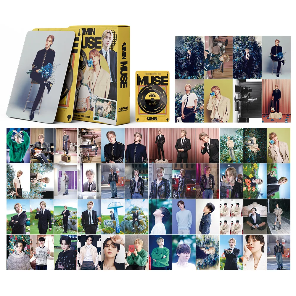 Collectible Cards 55pcs/Set Kpop Boys Solo Album MUSE Lomo Cards