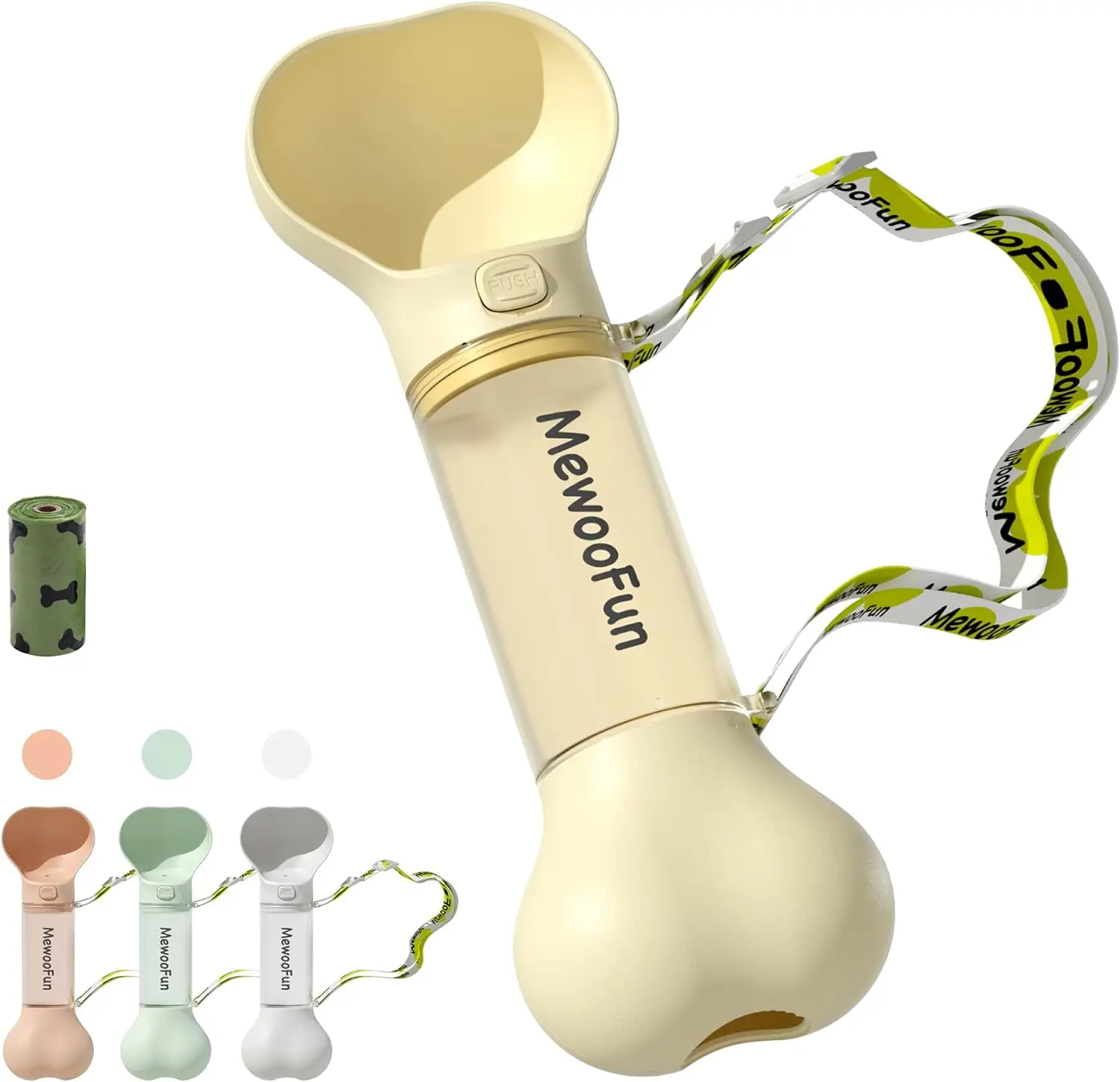

Mewoofun портативная бутылка для воды для собак, герметичная дорожная бутылка для воды для собак с дозатором для уборки, идеально подходит для прогулок, походов