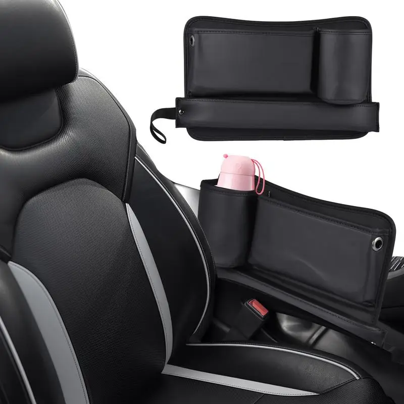 

Car Seat Gap Filler Organizer Auto Multifunctional PU Leather Console Side Pocket Organizer Car Front Seat Storage Pockets