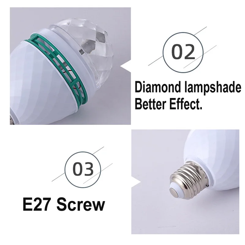 Color Changing LED Stage Light Bulb for Disco Party