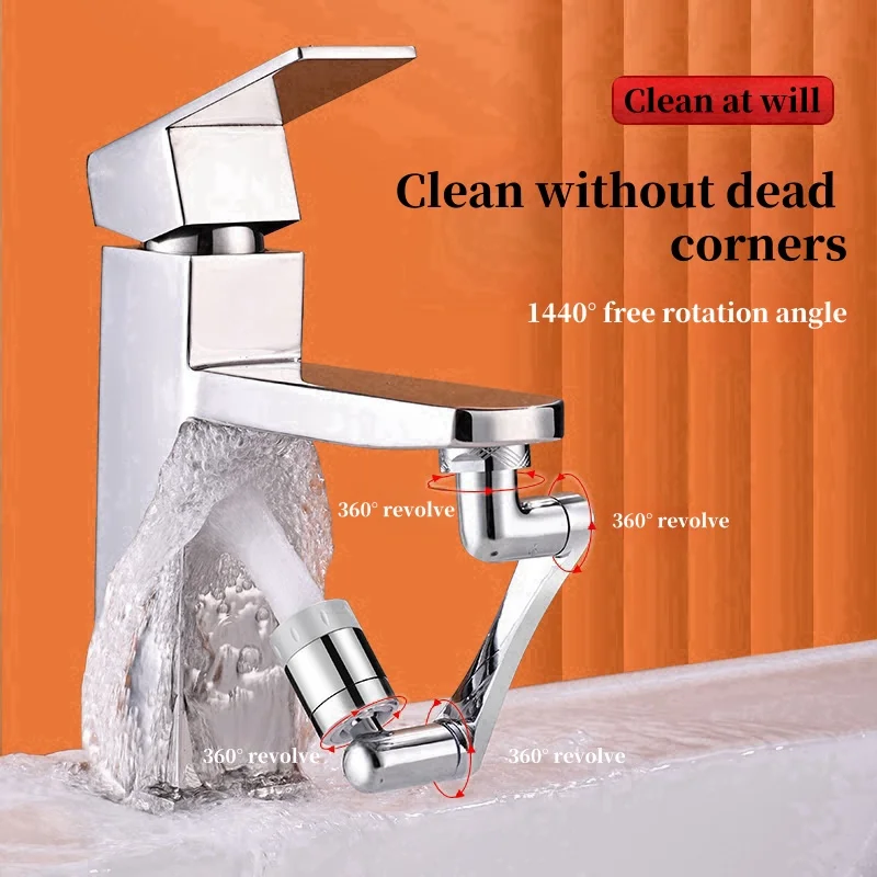 1440° rotatable faucet extension sprayer foaming sprayer faucet filter kitchen faucet kitchen accessories faucet accessories 4