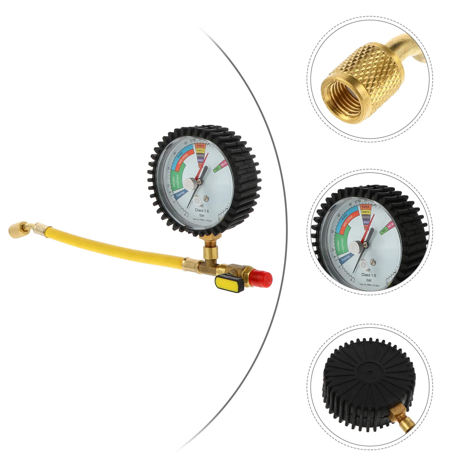 

R134a R22 R407C R410A Air Conditioning Refrigeration Nitrogen Pressure Test Gauge Pressure Test Table Wholesale for Equipment