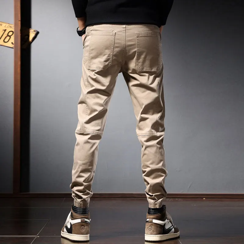 Fashion Designer Men Jeans Loose Fit Big Pocket Casual Cargo Pants Hombre Streetwear Hip Hop Joggers Men Wide Leg Haren Trousers