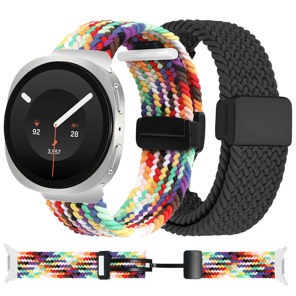 Magnetic Braided Nylon Loop Watch Band Strap - Universal Fit