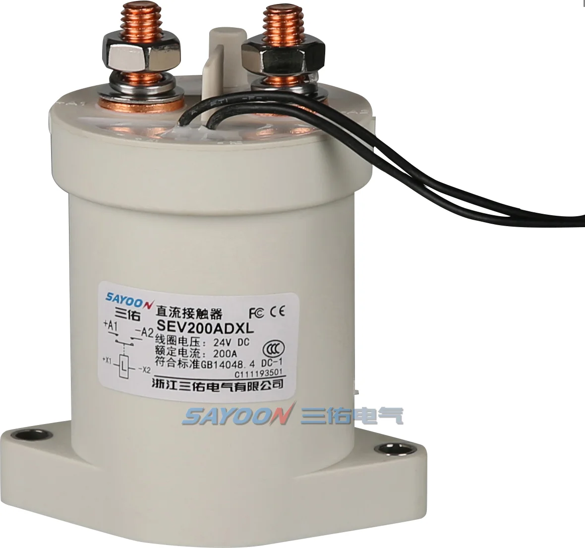 Sayoon 200a Personalizado Adequado para Alta Potência Contator dc Alta Tensão Sev200ad Sevb200bd Alta Qualidade