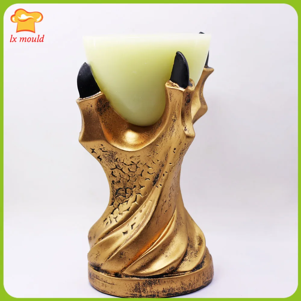 2023 Hot Sale Large Dragon Shape Silicone Mold Candle Mould Resin Concrete  Plaster Fantasy Style Dragon Tools
