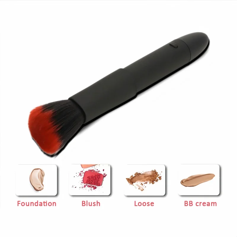 Description Picture 6 of itemElectric Makeup Brush 10 Gears Rechargeable Multifunctional Blush Brush Face Brush Comfortable Soft for Home Travel Makeup