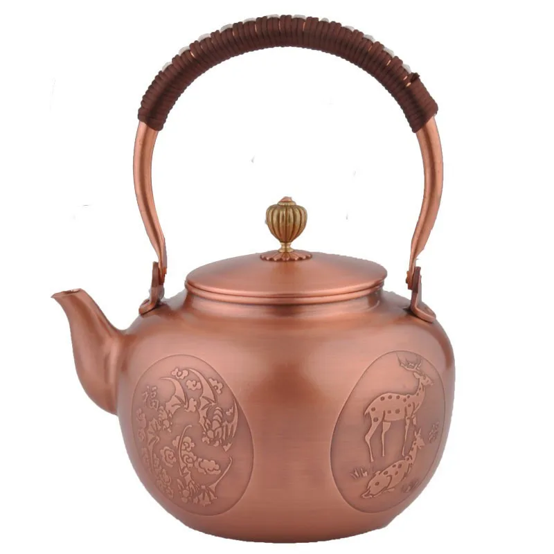 

Large Capacity Copper Hot Water Kettle, Handmade Brass Kettlemetal, Coffee Pots, Warm Wine Jug, Vintage Kung Fu Tea Table