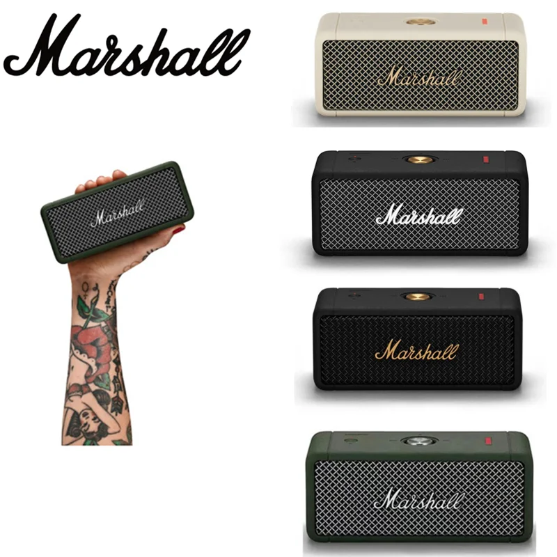 Динамик Marshall EMBERTON Портативный беспроводной Bluetooth для дома и улицы