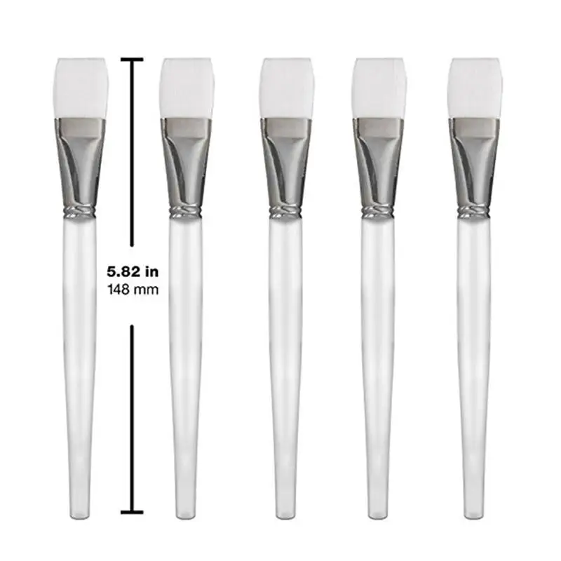 Crystal Facial Mask Brush Soft Applicator Brushes DIY Makeup Tools Soft Fan Facial Brushes Acid Applicator Brush 5pcs makeup brush set,makeup brush,facial mask brush,makeup tool set,makeup tool