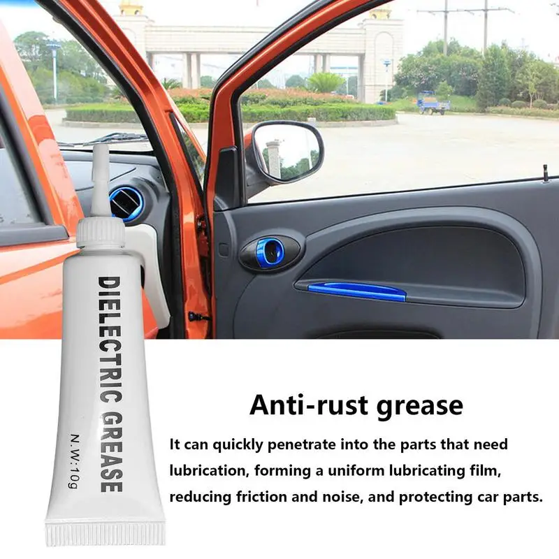 5pcs Silicone Grease 10g Dielectric Paste Grease Waterproof Marine Safe High Temp Auto Lubricants Greases For Car Track Car Lubricant Silicone Grease Lubricant Silicone Grease Grease Lubricant