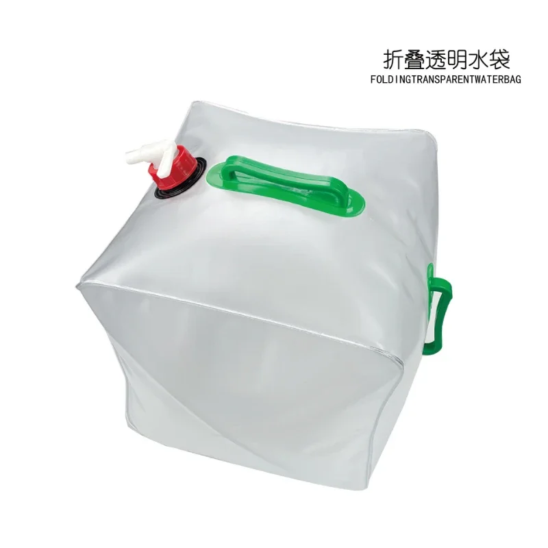 

10/20L Outdoor Folding Water Bag Large Capacity Portable Water Container Kettle Plastic Bucket Camping Equipment Supplies