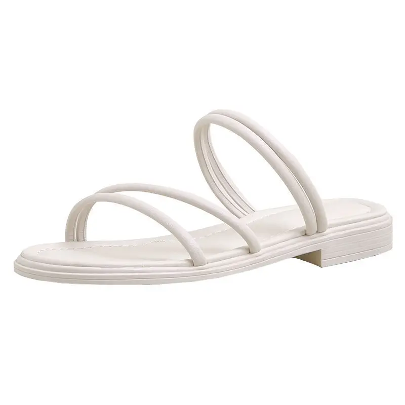 Sandals Female Fairy Style 2022 Summer New Outer Wear Korean Version All-match Girls Flat Roman Sandals