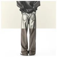 men's oversize y2k black big boys jeans for man washed straight leg brown white loose wide leg baggy pants Men Solid color denim