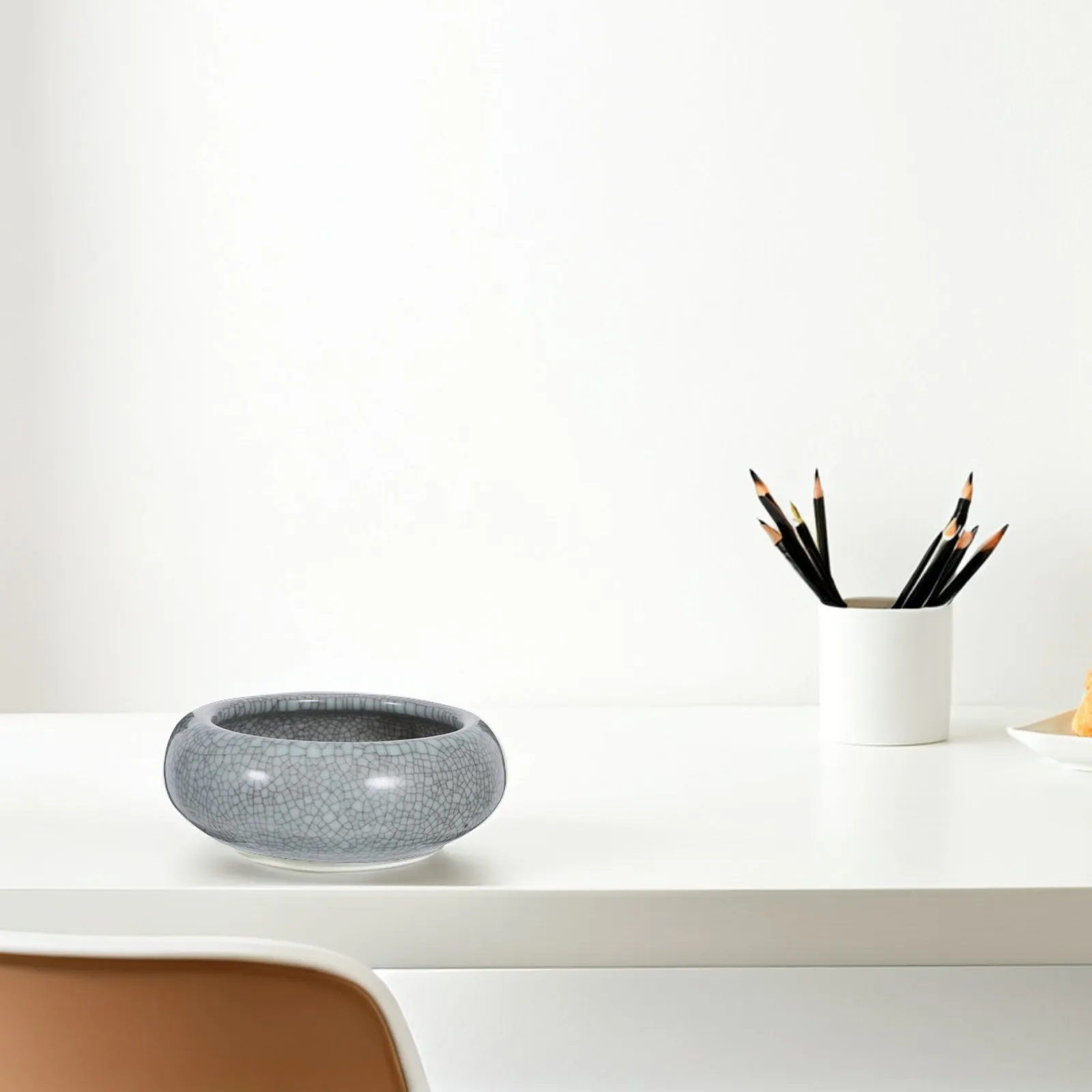 중국 서예 초보자 학생 예술가를 위한 프리미엄 세라믹 잉크 접시 브러시 세척기 다기능 홈 데코레이션