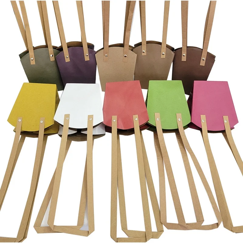 

flower kraft paper bag