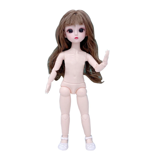 Muñecas de niña, muñeca articulada de 10 , juguete DIY con , ojos