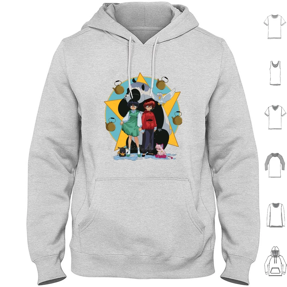Ranma Transformation Hoodie cotton Long Sleeve Akane Ranma Ranma 1 2 ...