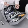 Men's Makeup Bag Waterproof Material Toiletry Bag Large Capacity Cosmetic Organizer, Portable Travel Essential Storage Bag 2