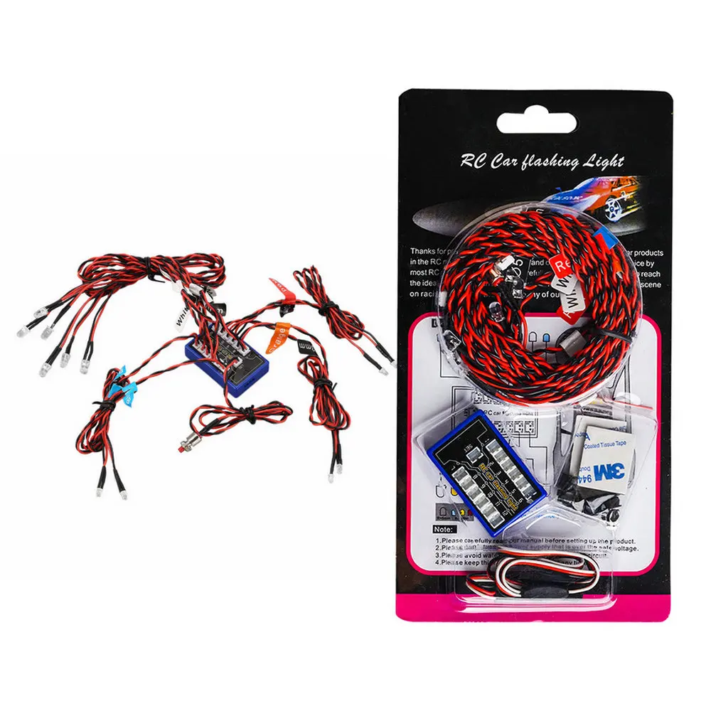 Nuevo sistema de luces intermitentes LED Highlight 12 para autos RC Nuevo sistema de luces intermitentes LED Highlight 12 para autos RC