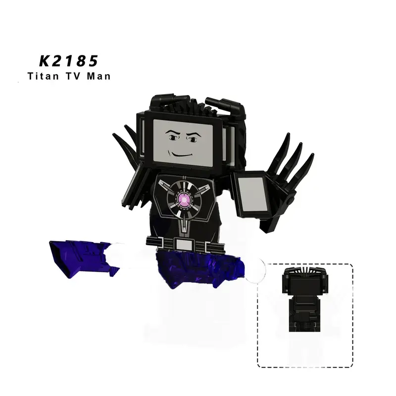 New KDL SWAT Skibidi Toilet Man Figures Anime Block Toys TvMan Titan Cameraman Speakerman Bricks Model Toy Birthday Gift - Image 75