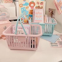 Storage Basket Shopping Basket Kids Grocery Basket with Handles Small Retail Shopping Baskets for Party Favors, Storage 5