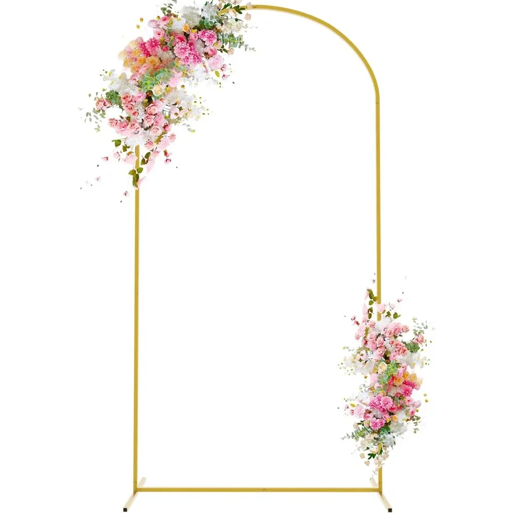 

6.6 FT Wedding Arch, Metal Arches Backdrop Stand for Wedding Ceremony Birthday Party Bridal Baby Shower, Wedding Arch