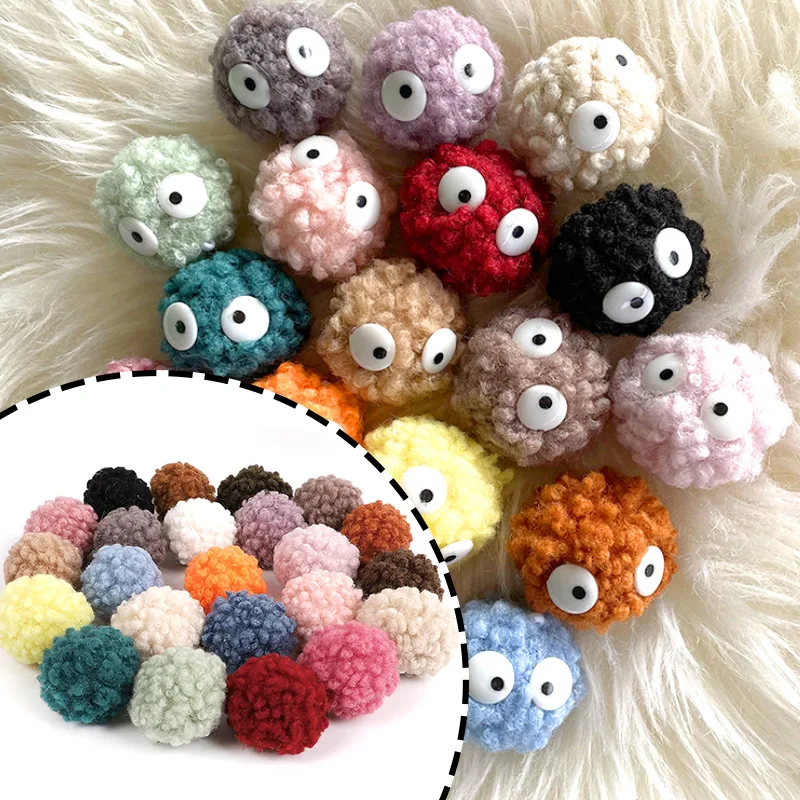

10 Pcs Christmas Gift Artificial Rabbit Hair Ball Plush Fur Keychain Keychain Car Bag Keychain Keychain Pendant Home Decoration