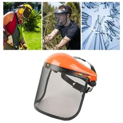 Splash Prevention Electric Cutting Gardening Protection Mesh Face Shield Protective Mask Chainsaw Helmet Safety Helmet