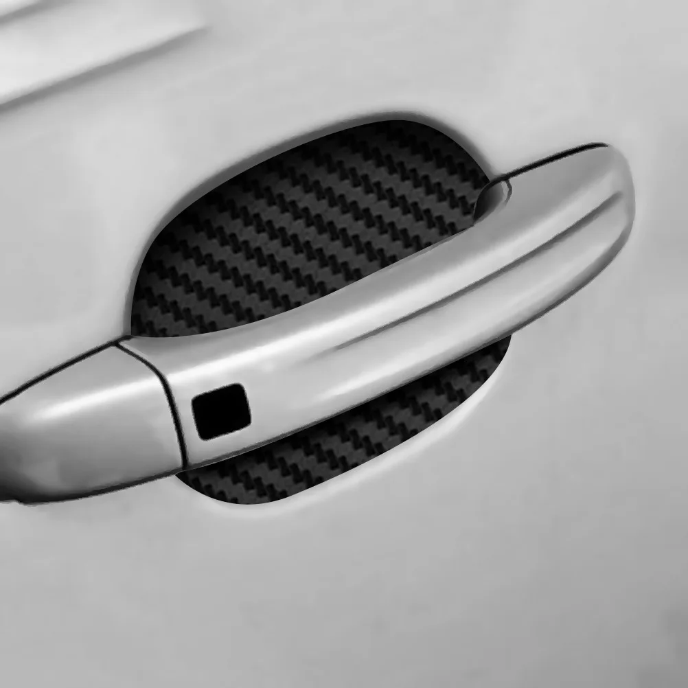 4PCS Sticker, Carbon Fiber Anti-Scratches Car Door Cup Protector,  Non-Marking Auto Door Handle Protective Film, Universal for Most Car  Handles
