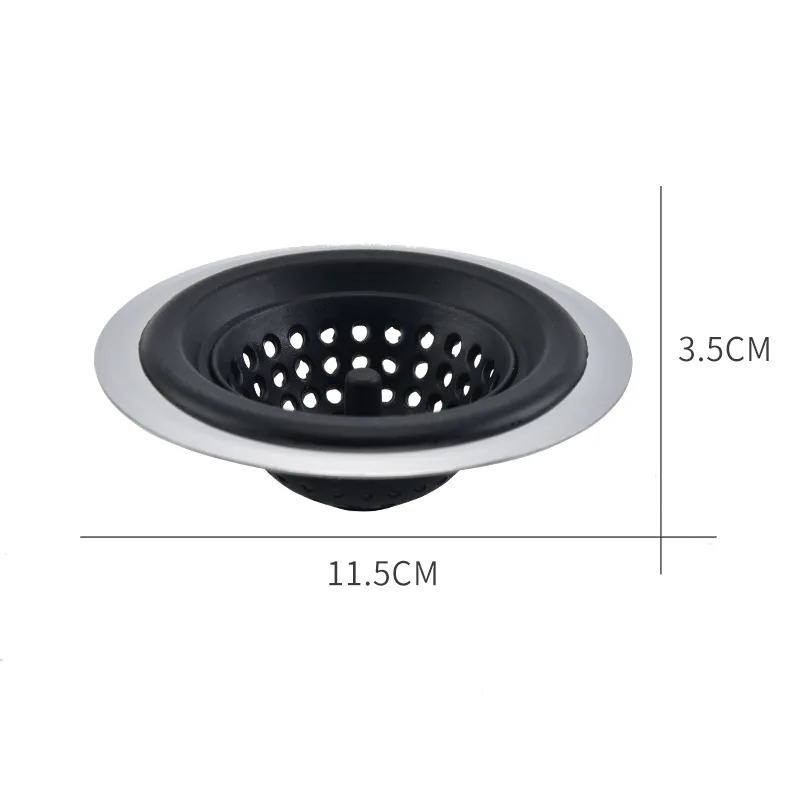 Kitchen Silicone Sink Strainer Basin Sink Drain Stopper Filter Bathtub Colanders Sewer Strainer Clean Tool