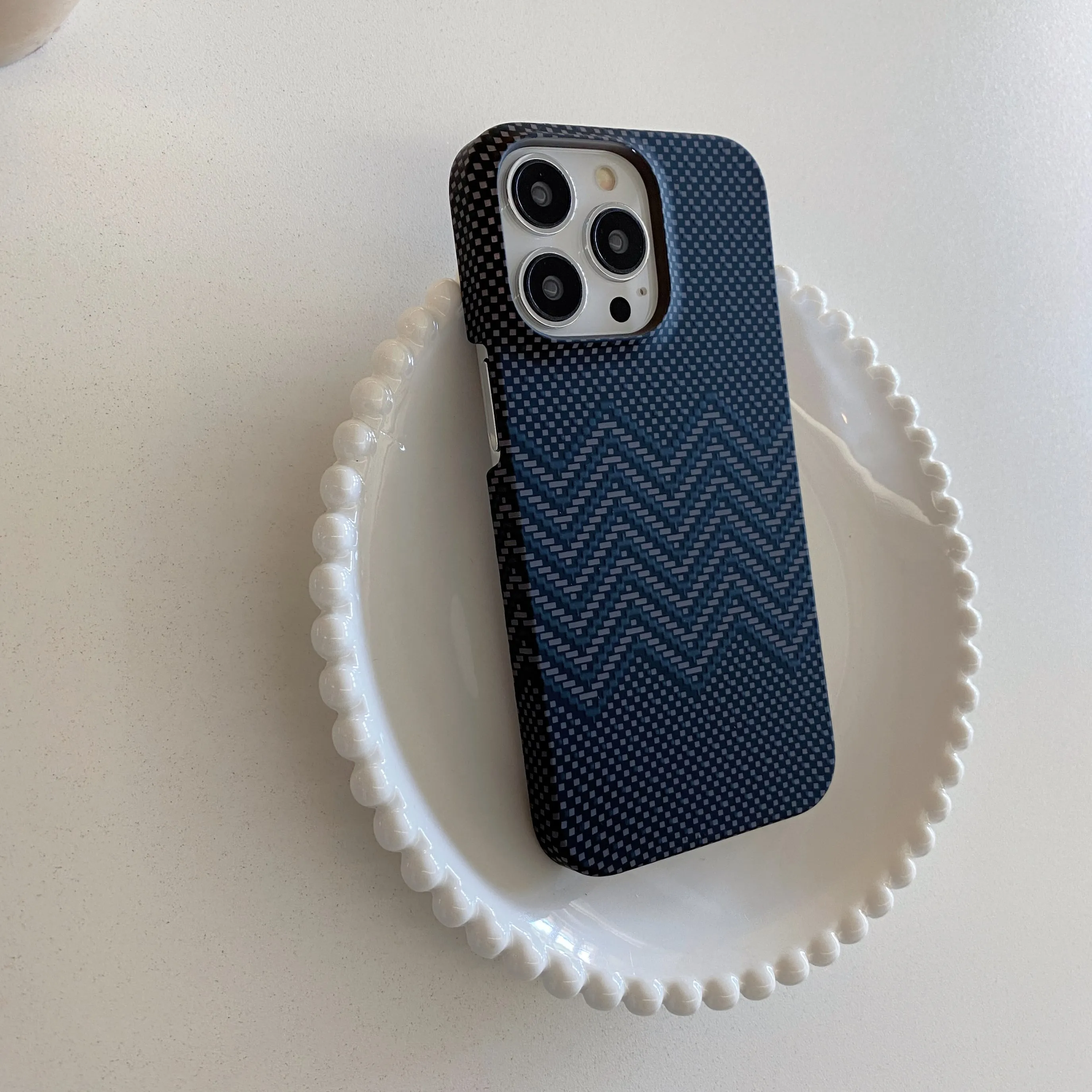 Carbon Fiber Pattern Slim Case For iPhone 15 14 Plus 13 12 11 Pro