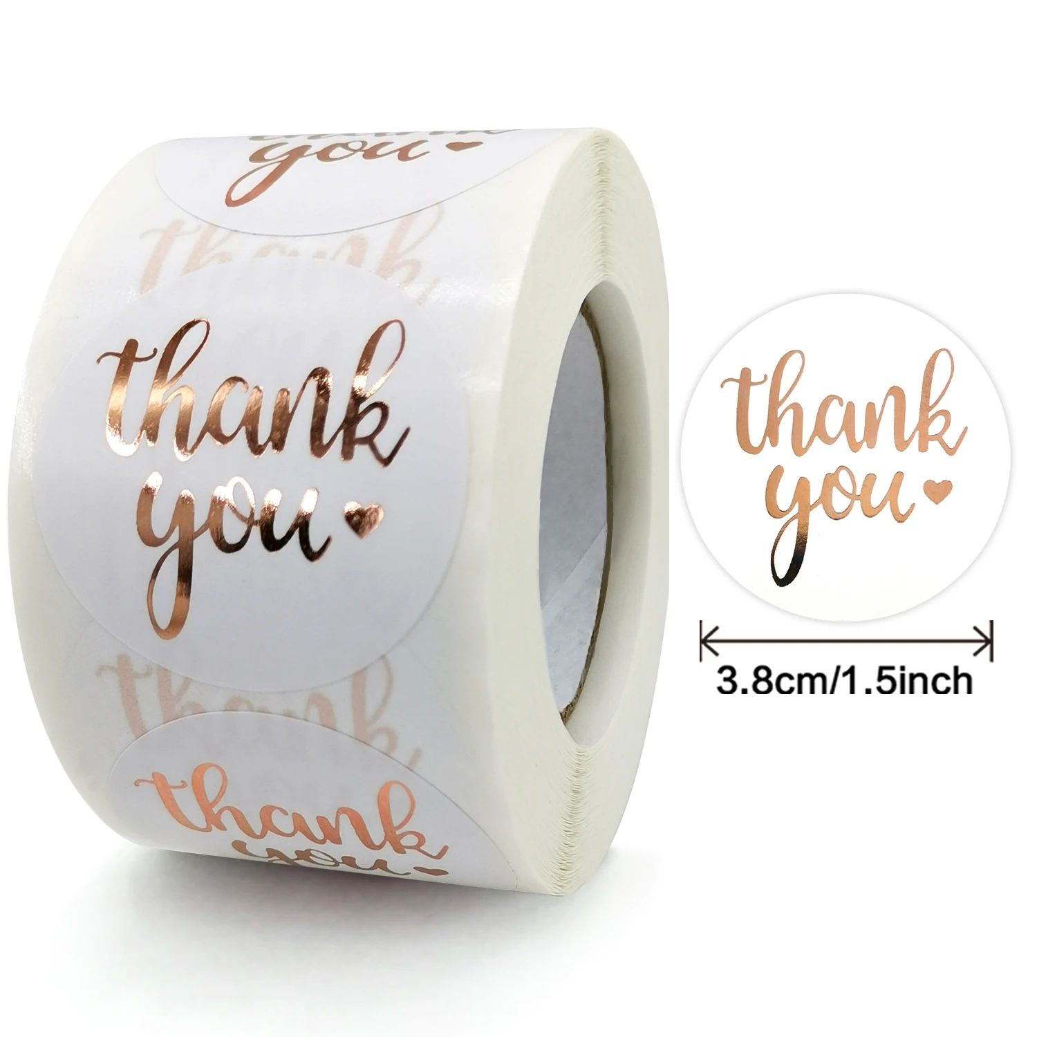 100–500 Stück 2,5 cm große Dankesaufkleber zum Verschließen von Geschenken, Weihnachtsdesign, Scrapbooking, Festival, Geburtstag, Party, Dekorationen, Etiketten
