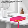 Square Silicone Storage Bag, Portable Travel Cosmetics and Toiletries Bag, Multifunctional Waterproof Cosmetic Bag with Zipper 2