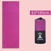 Anti-slip Yoga Mat Blankets 63*185cm Towel Gym Fitness Pilates Workout Sport Travel Solid Color Home Yoga Mat Cover Quick-drying 5
