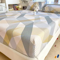 100% Cotton Bed Cover Bed 90/120/150/180cm Sheets Simple Style Bed Linen for Home Fitted Sheet sabanas (Pillowcase Need Order) 1