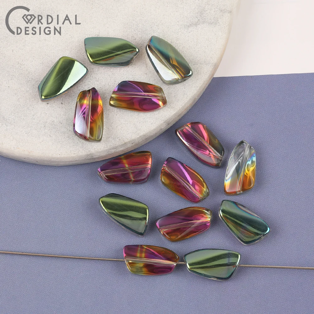 Cordial Design 9*16MM 300pcs Beads Making/Irregular Shape/DIY Glass Bead/Aurora Effect/Hand Made/Jewelry Findings & Components 15 Cordial Design 9*16MM 300pcs Beads Making/Irregular Shape/DIY Glass Bead/Aurora Effect/Hand Made/Jewelry Findings & Components - cordial