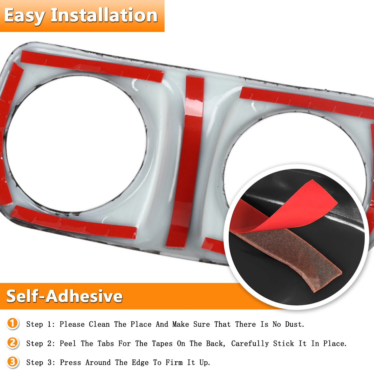 Interieurstickers Voor Jeep Voor Wrangler JL Voor Gladiator JT 2018 Auto Airconditioning Controle Knop Panel Decoratie Cover Sticker Trim Cover(Red Carbon fiber