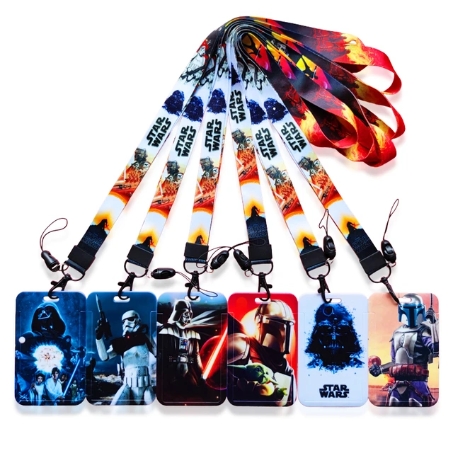 Disney Star Wars Id Card Holder Lanyards Men Business Neck Strap Credit Card  Case Boy Superhero Badge Holder Retractable Clip - Card & Id Holders -  AliExpress