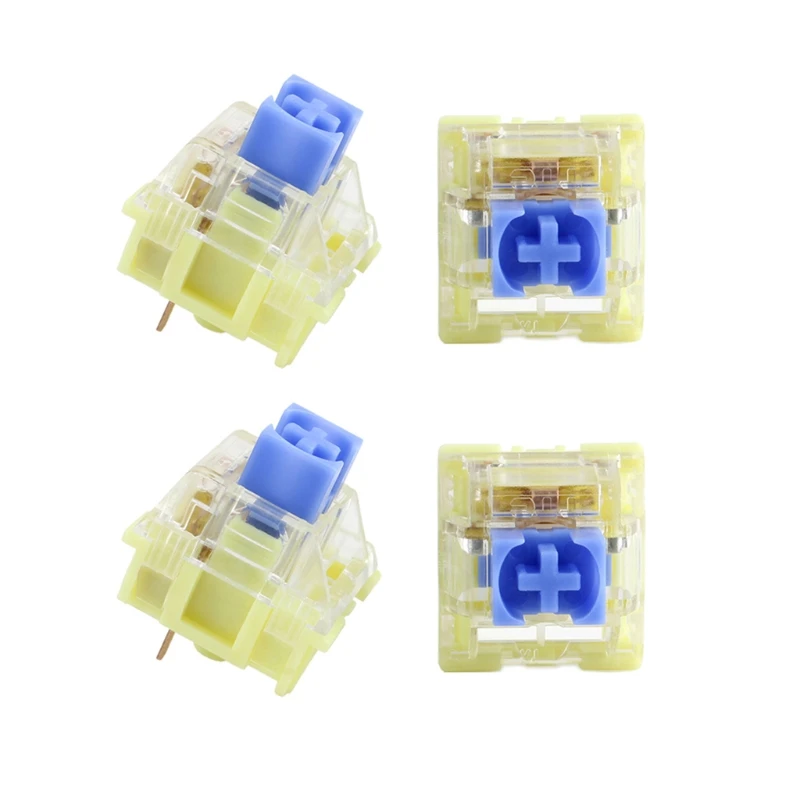 Переключатель RGB TTC для механической клавиатуры, линейные переключатели Aixs, 3-контактный вал, настройка