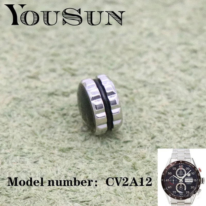 Per Tag Heuer Carrera Cv2A12 Accessori Corona Maniglia Testa Orologio