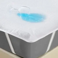 1pc Waterproof Knitted Terry Cloth Mattress Cover (No Pillowcase)-Skin-Friendly, Soft and Breathable Mattress Protector