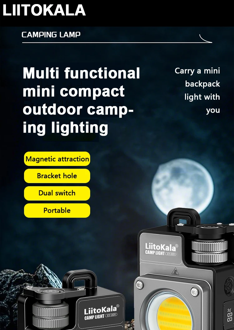 Led Camping Lantern Portable Waterproof With Infinite Dimming_voghion.com
