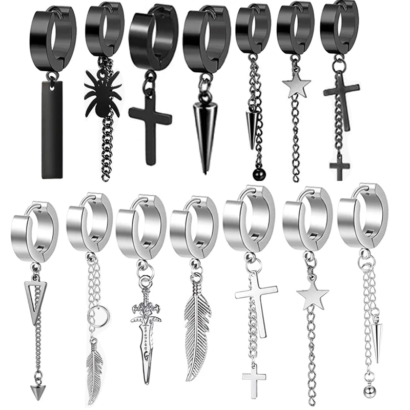 

Серьги-гвоздики из нержавеющей стали в стиле панк-рок