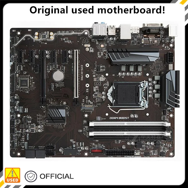 Per Z370-Oc Pro Originale Usato Desktop Intel Z370 64Gb Ddr4 Scheda Madre Lga 1151 I7/I5/I3 Usb3.0 Sata3