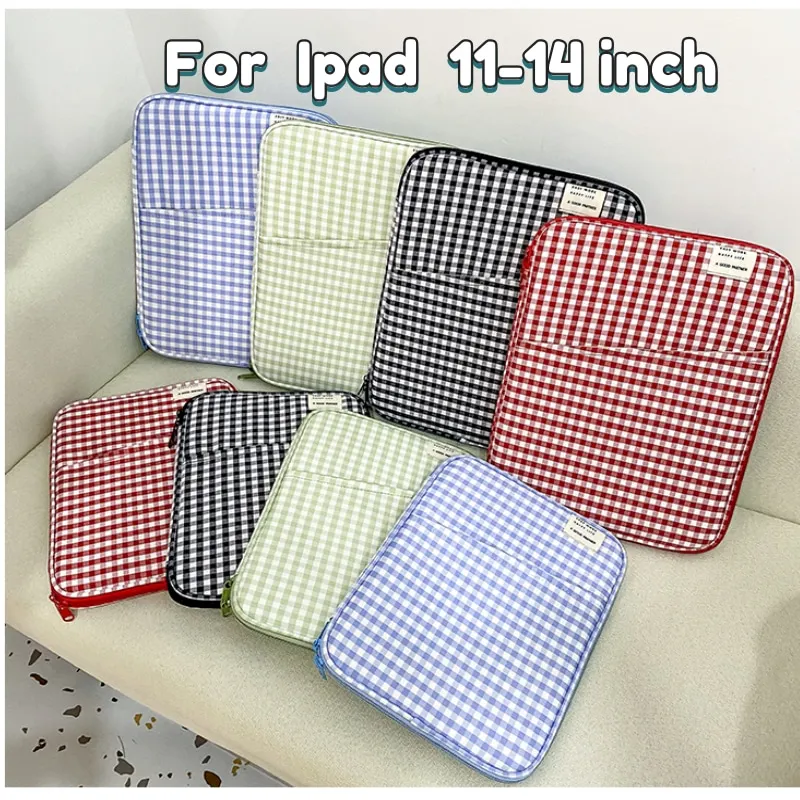 SKYSONIC Canvas Stationery Organizer Bag Pouch for Ipad PRO11 Macbook13 14 Inch Laptop Tablet PC Bag Ofiice Orgnizer Holder stationery organizer,stationery storage box