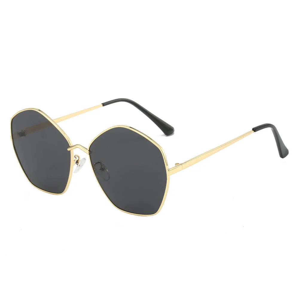 

2024 new irregular metal sunglasses European and American personality network red fashion simple beat glasses men and women