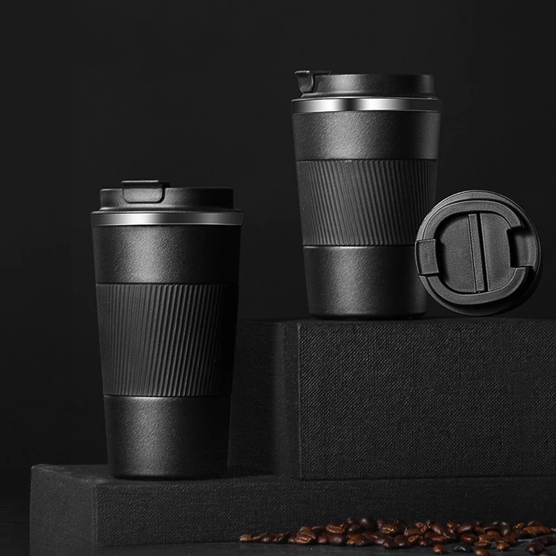 Stainless Steel Mug 12/17oz Coffee Thermos Mug Double-wall Stainless Steel Portable Car Travelling Tumbler Insulation Thermal Coffe Cup To Go stainless steel cup coffee cup stainless steel cups ceramic coffee cup