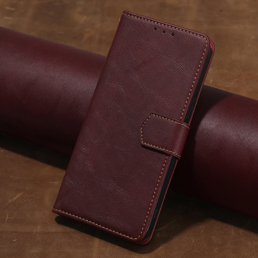 Custodia Vintage Per Realme X Xt X2 X7 Pro Q Q2 Q3 Q5 Pro Q2I Q3I Q3S Q5I Cover Flip Portafoglio Porta Carte Di Credito Custodia In Pelle Per Telefono