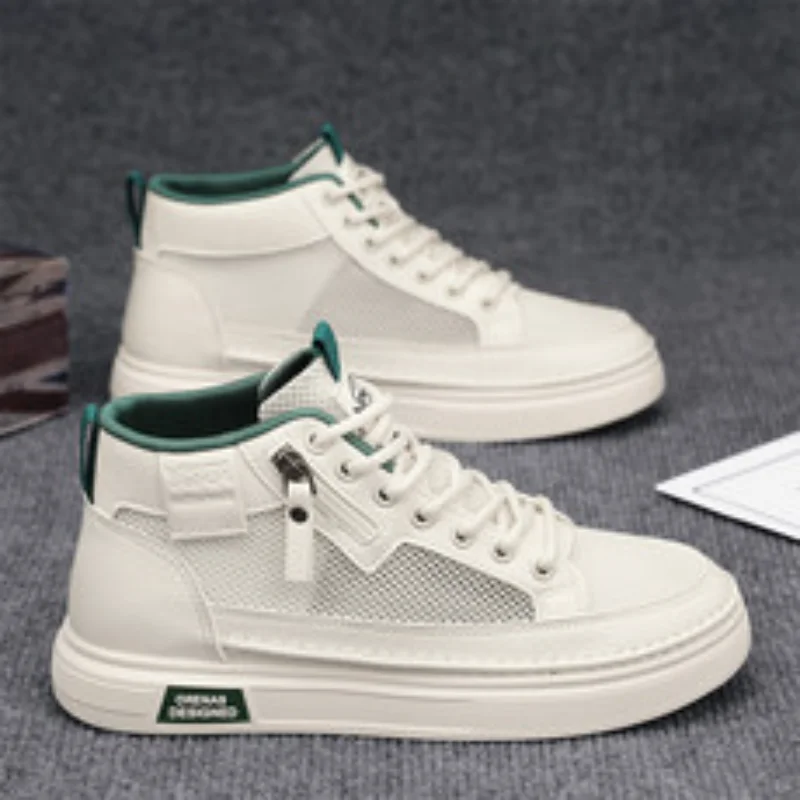 summer new breathable trend board shoes net casual shoes sneakers men أحذية رياضية
